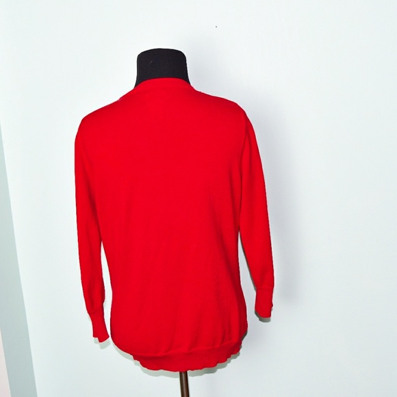 Super Cute Red Silky Top - Picture 2 of 2